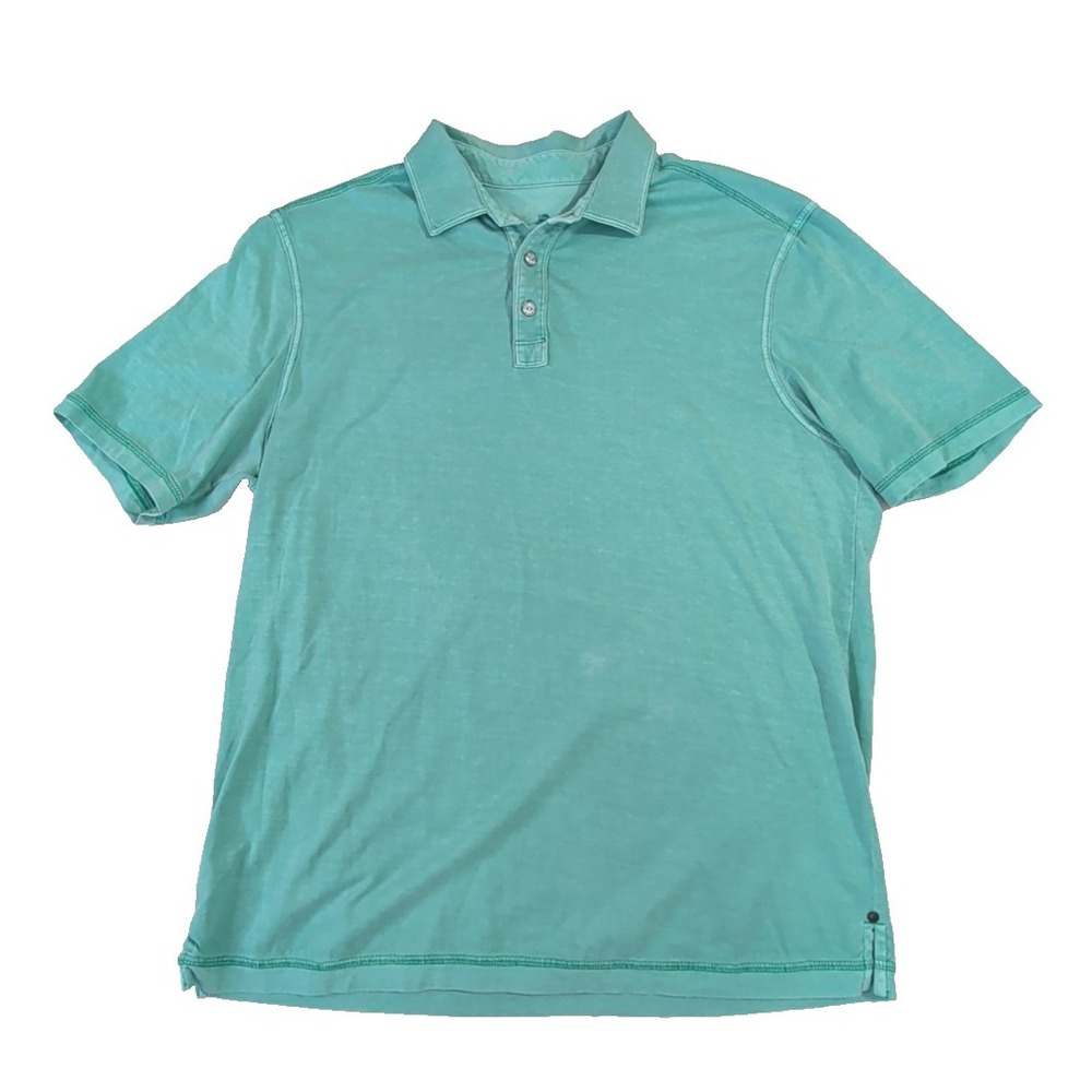 Tommy Bahama Polo Shirt Mens L Green Short Sleeve Casual Beach Coastal‎ Vacation